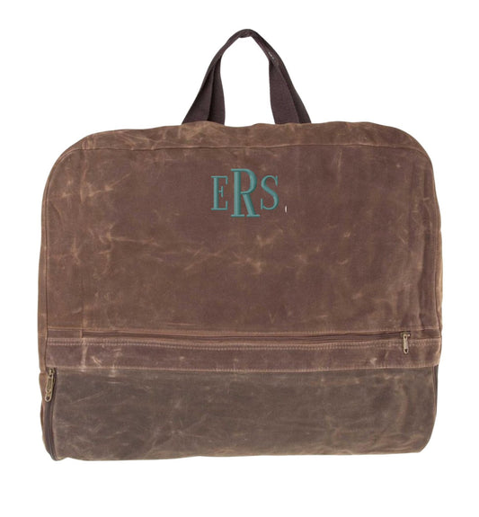 Waxed Canvas Garmet Bag - South of Hampton